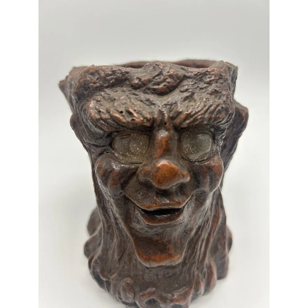 Vtg Jason Christoble Matchless Grove Tree‎ Wizard Glass Eye Candle Holder 1975